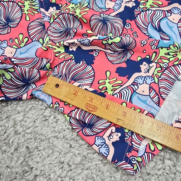 Vineyard Vines Swim Trunks Mens XL Pink Mermaids Mesh Lining Shorts Beach Pool - Picture 12 of 14